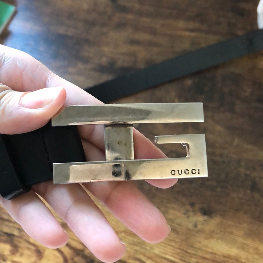 black gucci belt